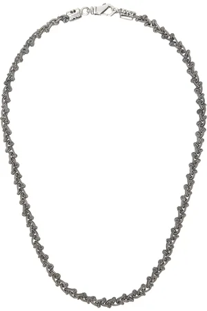 EMANUELE BICOCCHI Silver Braided Knot Necklace