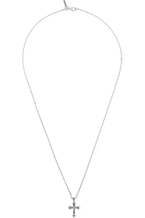 EMANUELE BICOCCHI Silver Fleury Cross Necklace