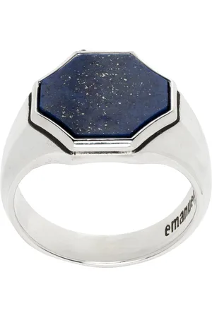 EMANUELE BICOCCHI Silver Lapis Signet Ring