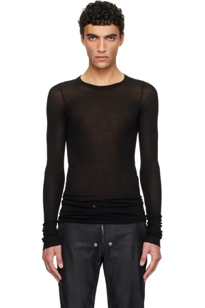 Rick Owens Black Hollywood Rib LS T-shirt