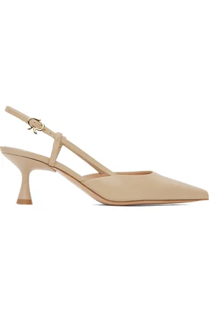 Gianvito Rossi Beige Ascent 55 Heels