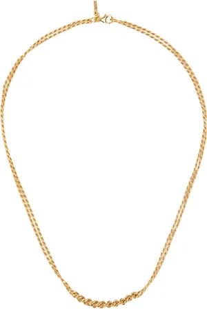 EMANUELE BICOCCHI Gold Crochet Necklace