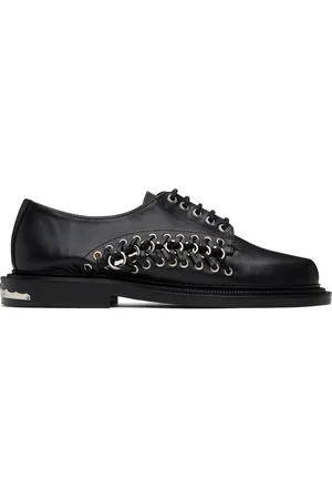 TOGA VIRILIS Black Leather Derbys
