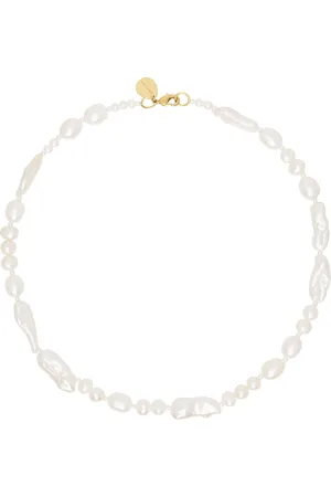 Simone Rocha White Legato Pearl Necklace