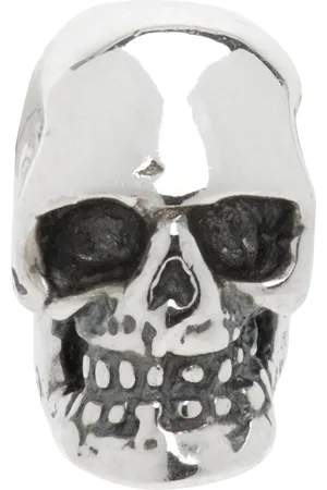 EMANUELE BICOCCHI Silver Skull Stud Single Earring