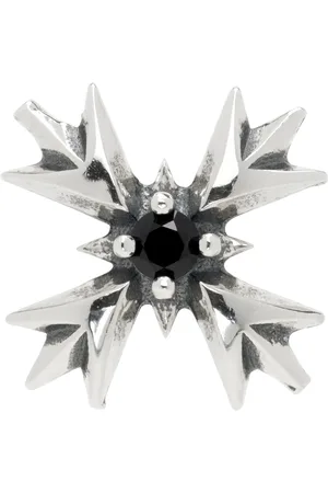 EMANUELE BICOCCHI Silver Crest Crystal Single Earring