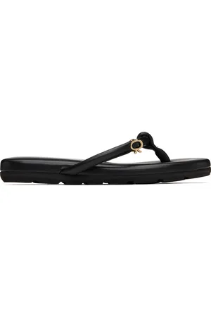 Gianvito Rossi Black Fiji Nappa Sandals