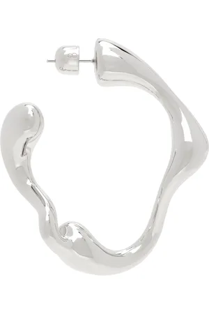 Maria Black Silver Splash Hoop Single Earring