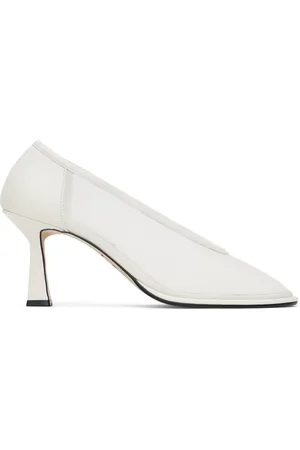 Recto Off-White Poppy Rounded Toe Heels