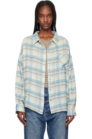 R13 Blue Double Front Shirt