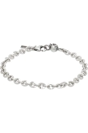 EMANUELE BICOCCHI SSENSE Exclusive Silver Chain Link Bracelet