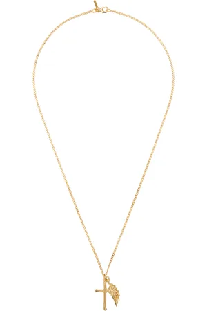EMANUELE BICOCCHI Gold Cross & Wing Necklace