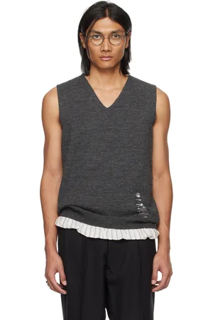 Maison Margiela Gray Distressed Vest