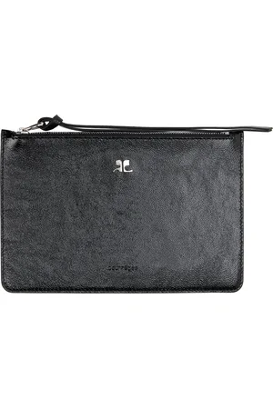 Courrèges Black AC Naplack Leather Pouch