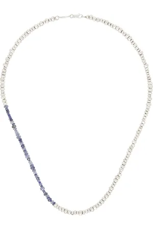 PEARLS BEFORE SWINE Silver & Blue Zea Necklace