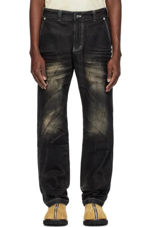 THUG CLUB Black Dickies Edition Faded Jeans
