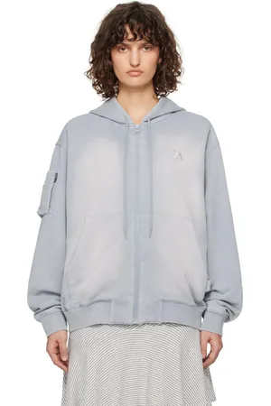 OPEN YY Blue Pocket Washed Box Hoodie