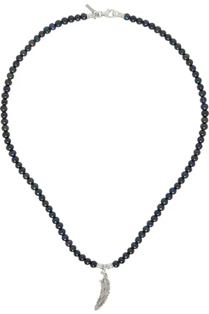 EMANUELE BICOCCHI Black Piuma Pearl Necklace