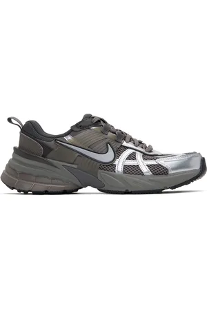 Nike Gray & Silver V2K Run Sneakers