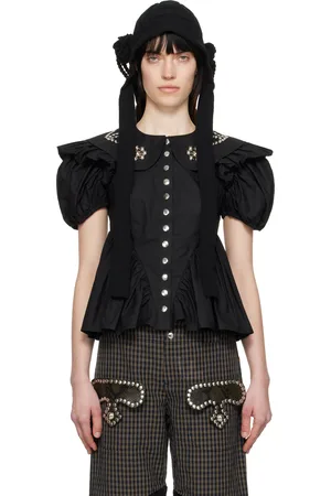 Chopova Lowena Black Lasso Blouse