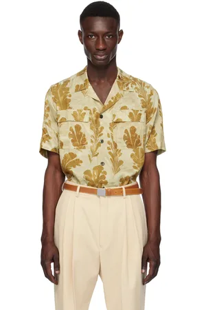 DRIES VAN NOTEN Green Sateen Shirt