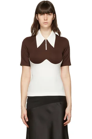 Kijun Brown & White W Polo