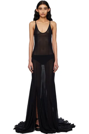 Fancì Club Black Mariana Evening Maxi Dress