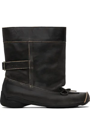 OPEN YY Gray Ballet Slouchy Short Boots