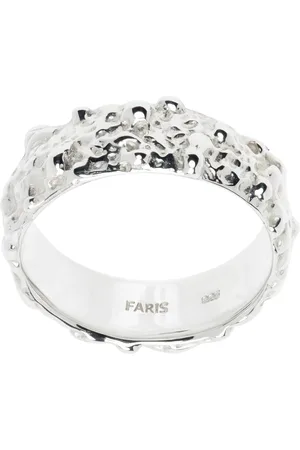 FARIS Silver Roca Slim Band Ring