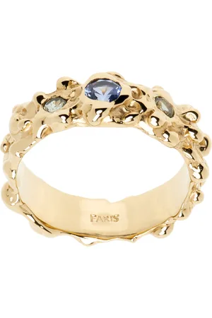 FARIS Gold Roca Gem Band Ring