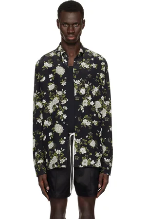 Tom Ford Black Crepe De Chine Fluid Fit Shirt