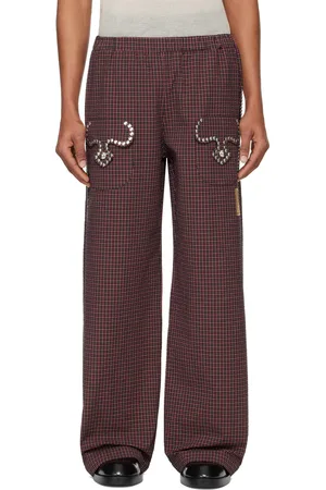 Chopova Lowena Pink & Green Annex Pyjama Trousers