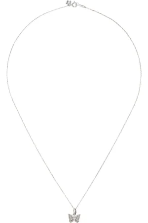 Pins & Needles Silver C-Papillon Pendant Necklace