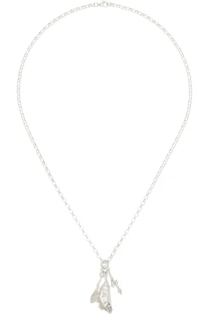 OUR LEGACY Silver Beach Scrapper Necklace