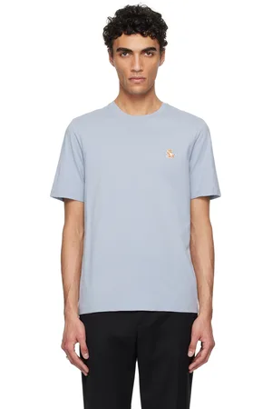 Maison Kitsuné Blue Chillax Fox Patch Regular T-shirt