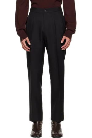 Maison Margiela Black Pleated Trousers