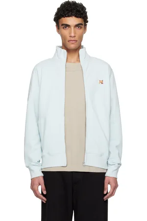 Maison Kitsuné Blue Fox Head Patch Fullzip Regular Sweatshirt