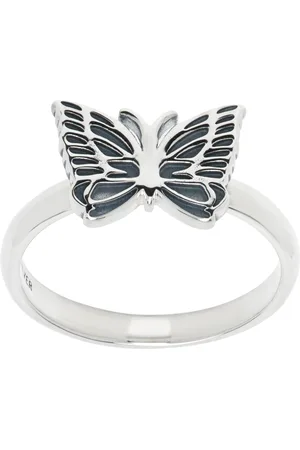 Pins & Needles Silver C-Papillon Ring