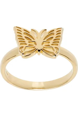 Pins & Needles Gold C-Papillon Ring