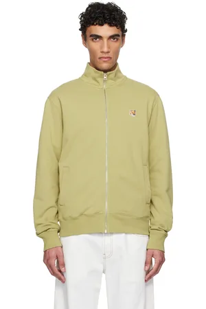Maison Kitsuné Green Fox Head Patch Fullzip Regular Sweatshirt