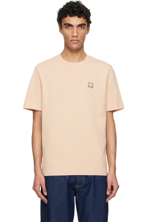 Maison Kitsuné Beige Bold Fox Head Patch Comfort T-shirt