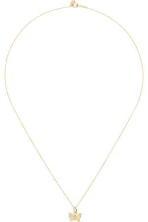 Pins & Needles Gold C-Papillon Pendant Necklace
