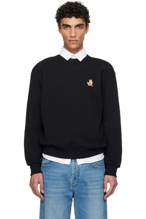 Maison Kitsuné Black Speedy Fox Patch Comfort Sweatshirt