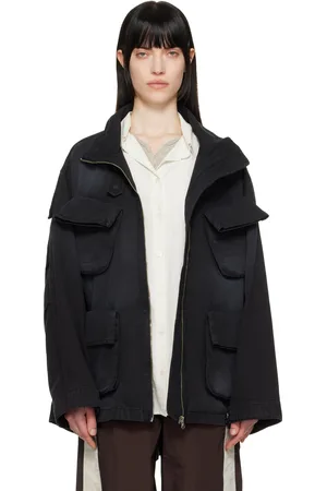 OPEN YY Black Cargo Pocket Field Jacket