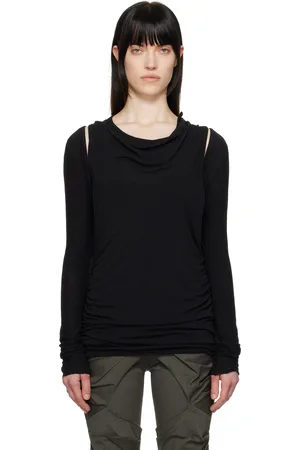 OPEN YY Black Convertible Bolero T-shirt