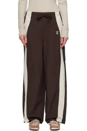 OPEN YY Brown & Beige YY Color Block Lounge Pants