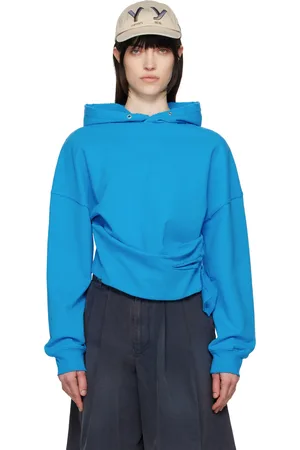OPEN YY Blue Deconstructed Hoodie