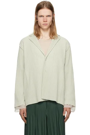 Issey Miyake Gray Tailored Pleats 1 Blazer