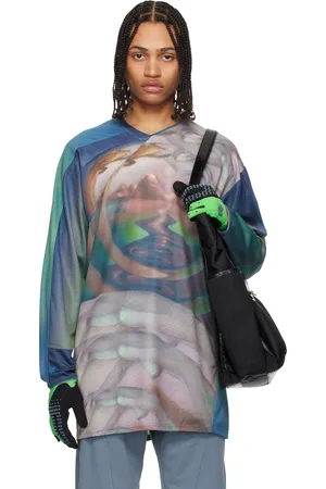 Kiko Kostadinov Multicolor Fox Racing Edition Printed Tunic T-shirt