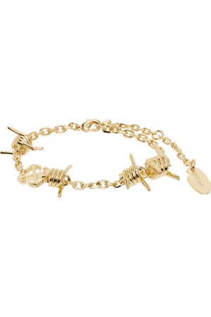 OFF-WHITE Gold Barbed Wire Bracelet